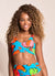 Maaji Irina Reversible Sporty Bralette Bikini Top - Water Flower