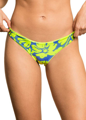 Maaji Flirt Reversible Bikini Bottom - Chartreuse