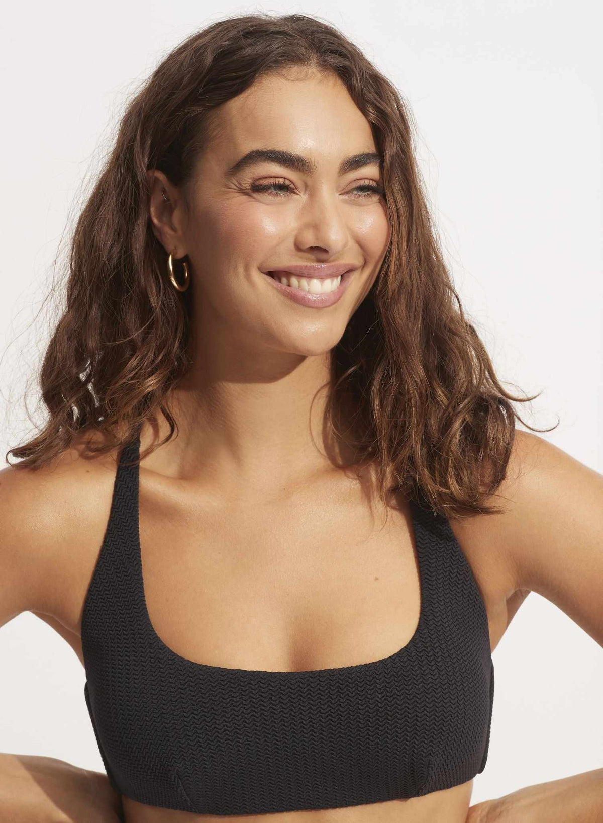 Seafolly Scoop Neck Halter Bra - Sea Dive
