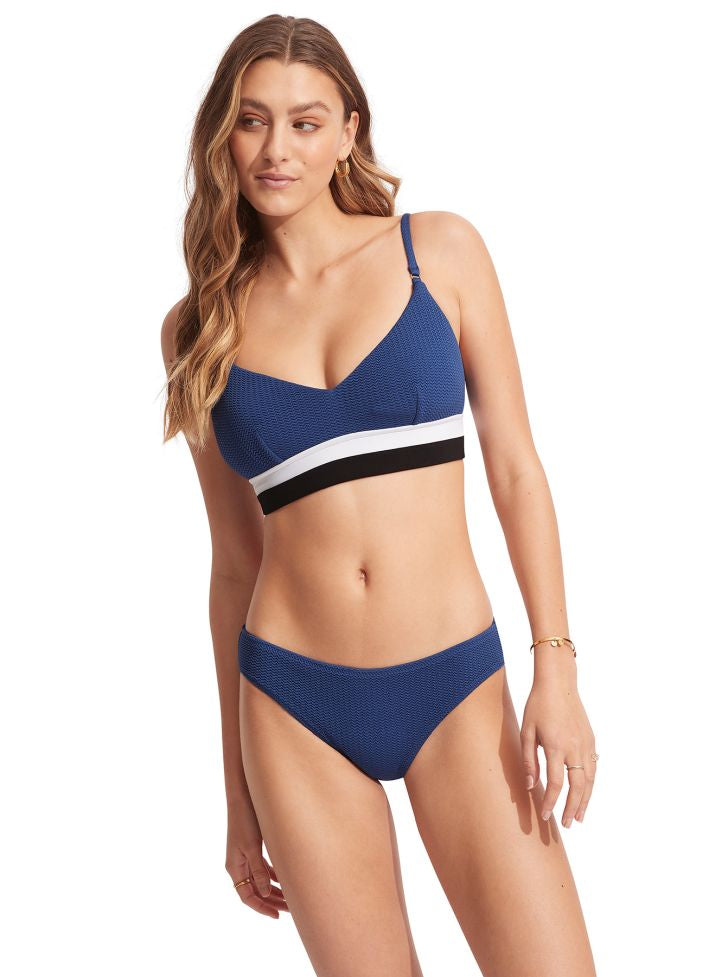 Seafolly Collective Wrap Front F Cup Bra - Black – Seafolly United Kingdom