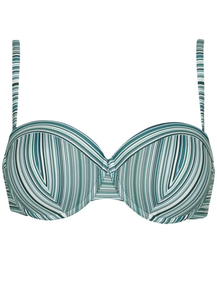 Olympia B-D Cup Push Up Underwire Bra - Stripe That Down
