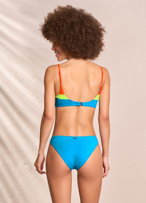 Maaji Lanaii Reversible Sporty Bralette Bikini Top - Ocean Blue