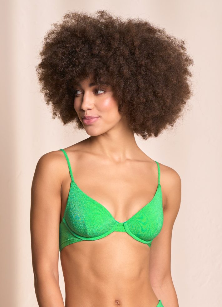 Maaji Dainty Reversible Underwire Bikini Top - Parakeet Green