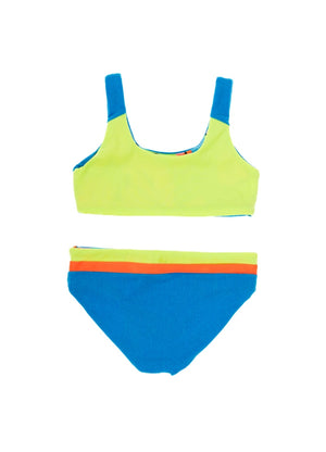 Maaji Girls Iceland Reversible Bikini Set - Ocean Blue