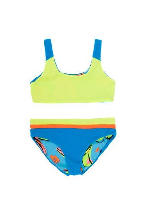 Maaji Girls Iceland Reversible Bikini Set - Ocean Blue