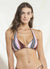 Maaji Manhattan Halter Bralette Reversible Bikini Top - Mocca