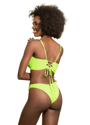 Maaji Vico V Wire Bralette Bikini Top - Chartreuse