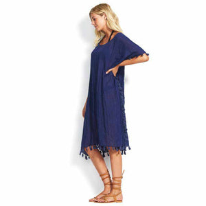 Seafolly Ladies Midi Amnesia Kaftan - BEACHEDIT