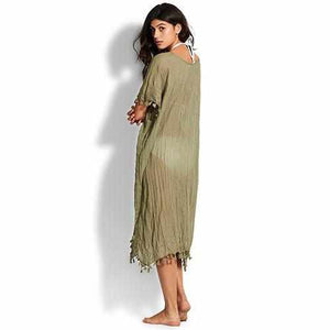 Seafolly Ladies Midi Amnesia Kaftan - BEACHEDIT