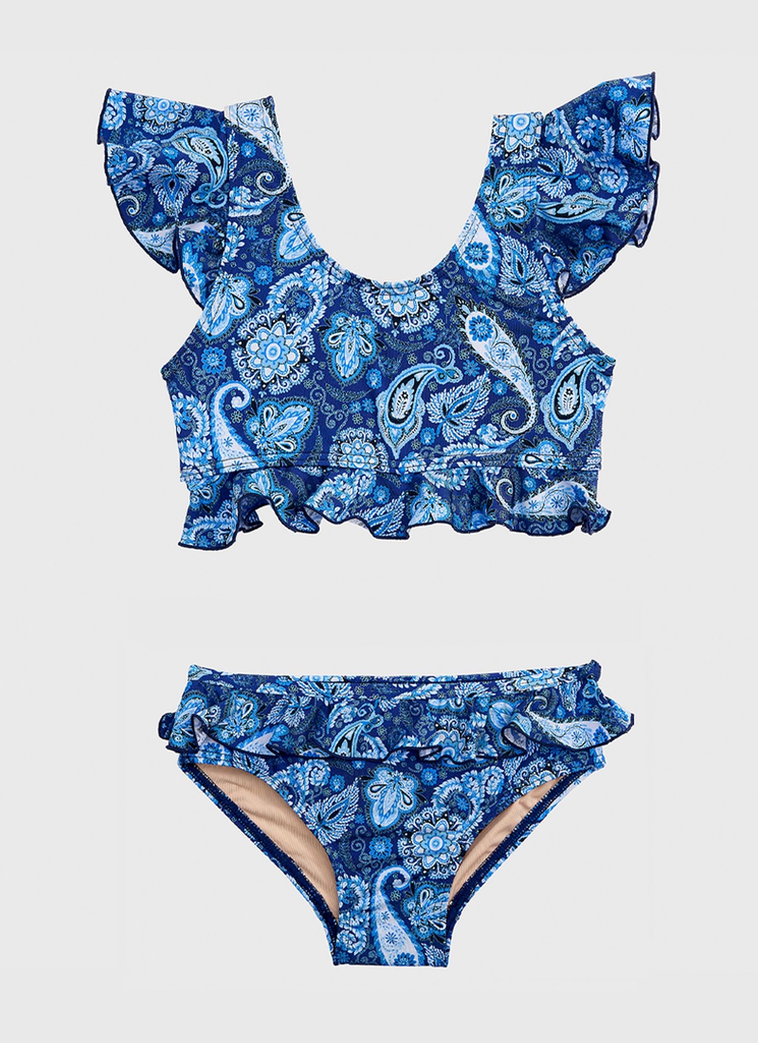 Aqua Blu Junior Girls Frill Bikini Set - Laurel