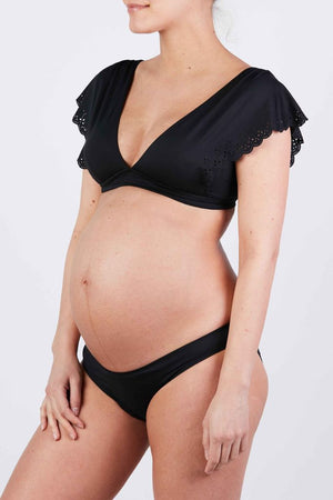 Cache Coeur Maternity Frill Sleeve Bikini Set - Bloom