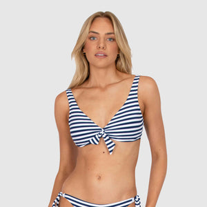 Baku Tie Front Longline Bra - Sea Spirit