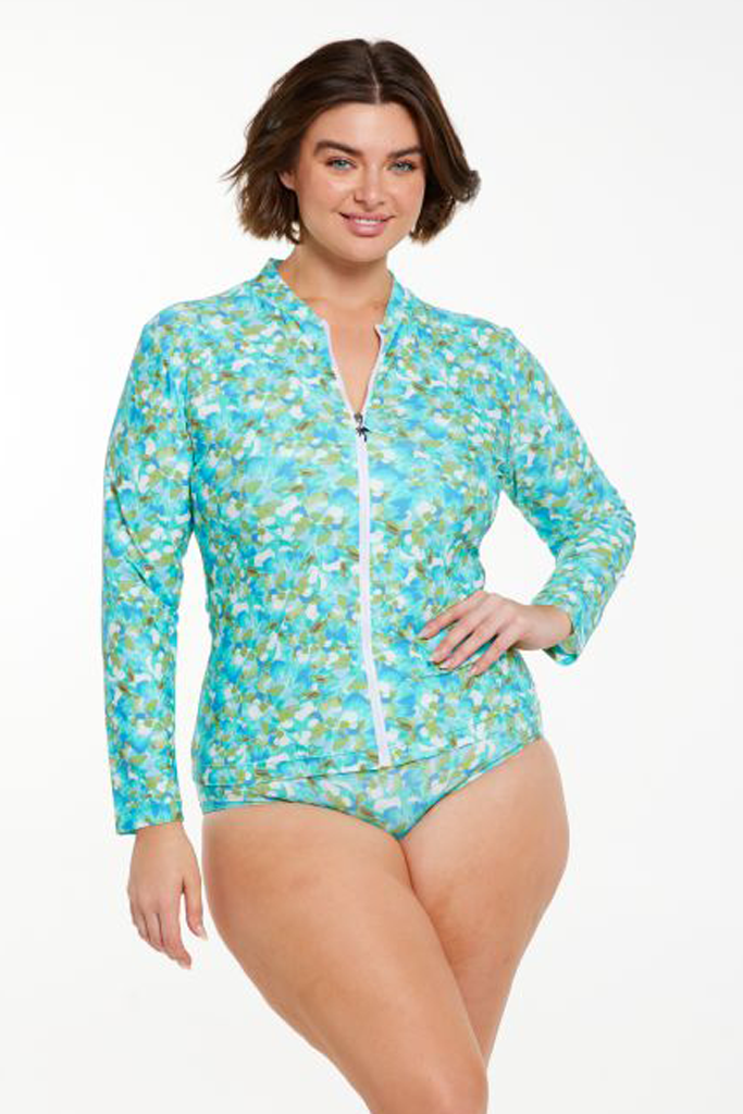 Capriosca Long Sleeve Rash Vest - Calypso