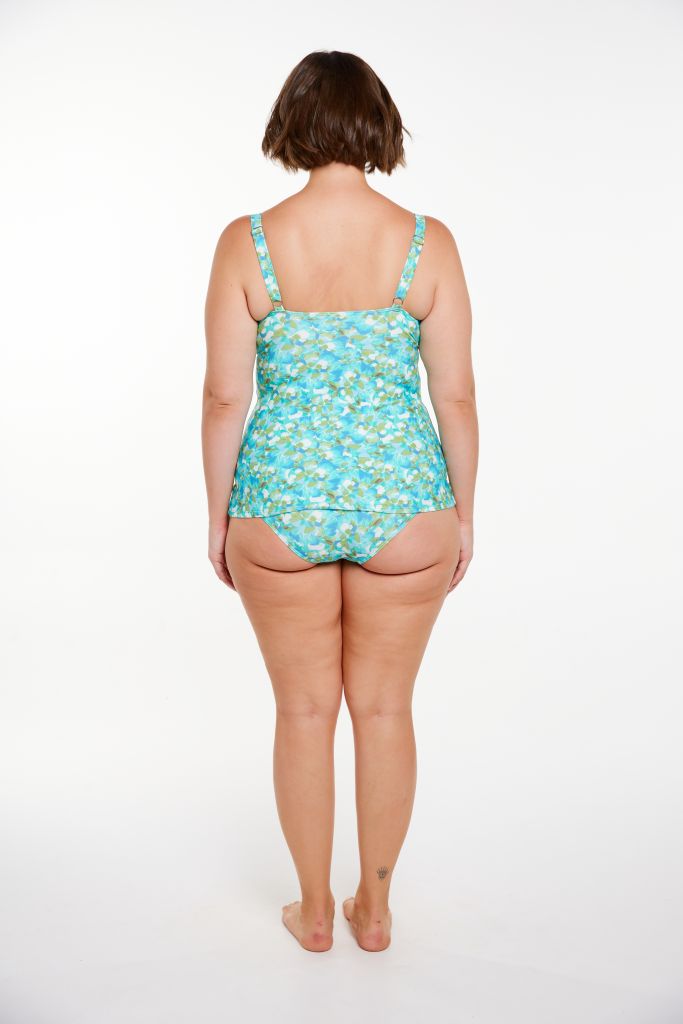 Capriosca Cross Front Swing Tankini Top - Calypso