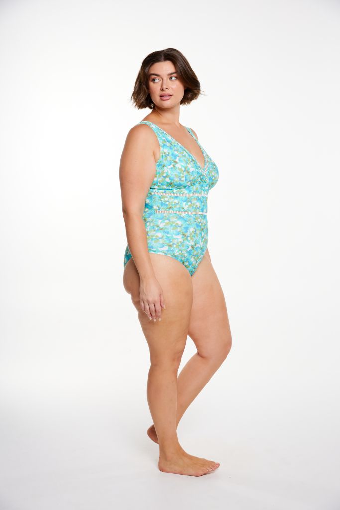 Capriosca V Neck One Piece - Calypso