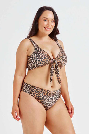 Capriosca Two Way Bikini Top - Leopard