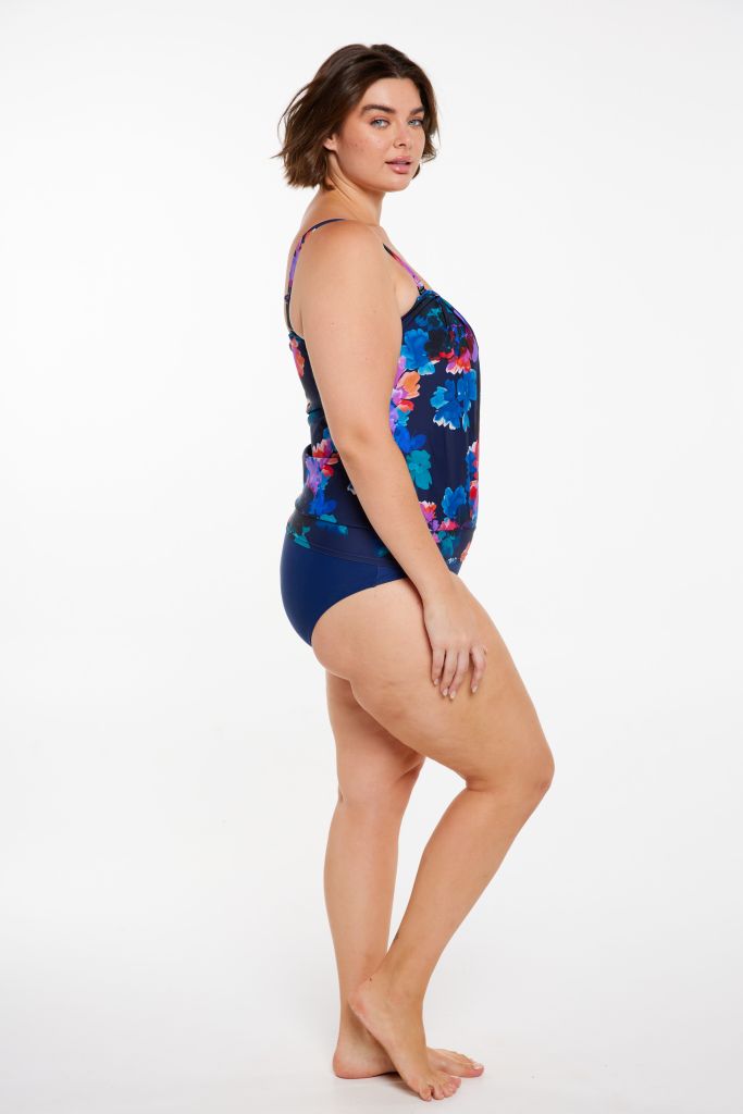 Capriosca Flouncy Bandeau Tankini Top - Montego