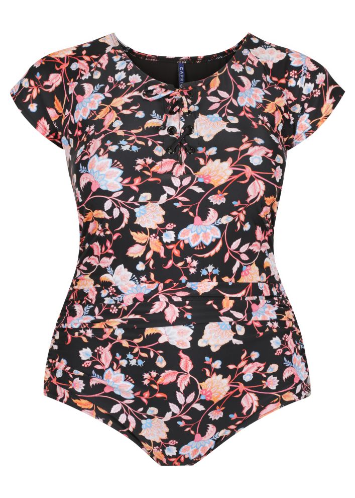 Capriosca Short Sleeve Tie One Piece - Corsica