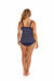 Capriosca Underwire Tankini Top - Navy Dots-Splish Splash Swimwear-Splish Splash Swimwear