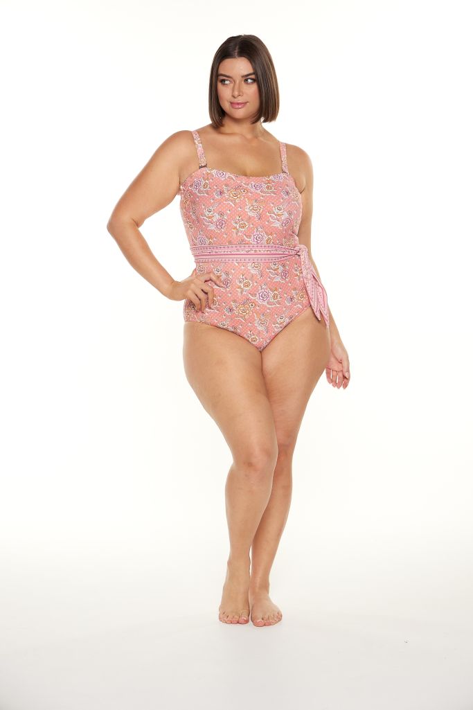 Underwire bandeau clearance one piece swimsuits