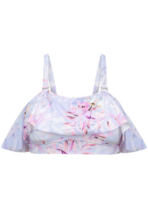 Capriosca Off The Shoulder Bikini Top - Lilac Florence