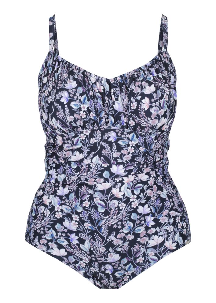 Capriosca Underwire One Piece F/G - Navy Floral