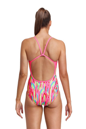 Funkita Ladies Single Strap One Piece - Feather Flock