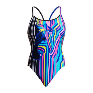 Funkita Ladies Diamond Back One Piece - Zorse Code