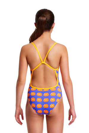 Funkita Girls Single Strap One Piece - Lippy Love