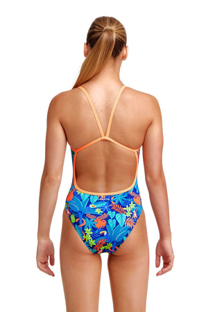 Funkita Girls Single Strap One Piece - Slothed