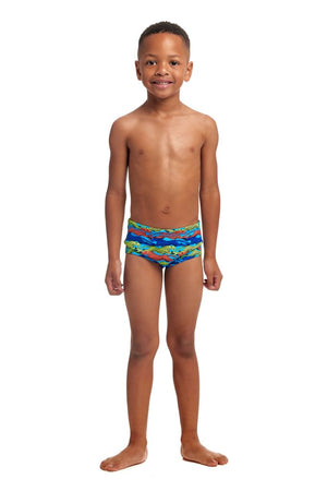 Funky Trunks Toddler Boys Printed Trunks - No Cheating