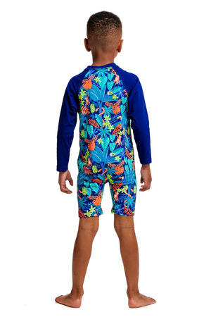 Funky Trunks Toddler Boys Go Jump Suit - Slothed