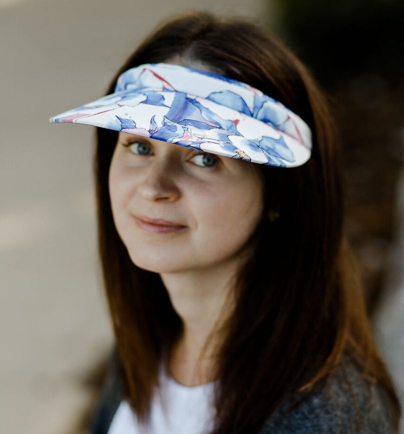Radicool Womens Visor - Blue Floral