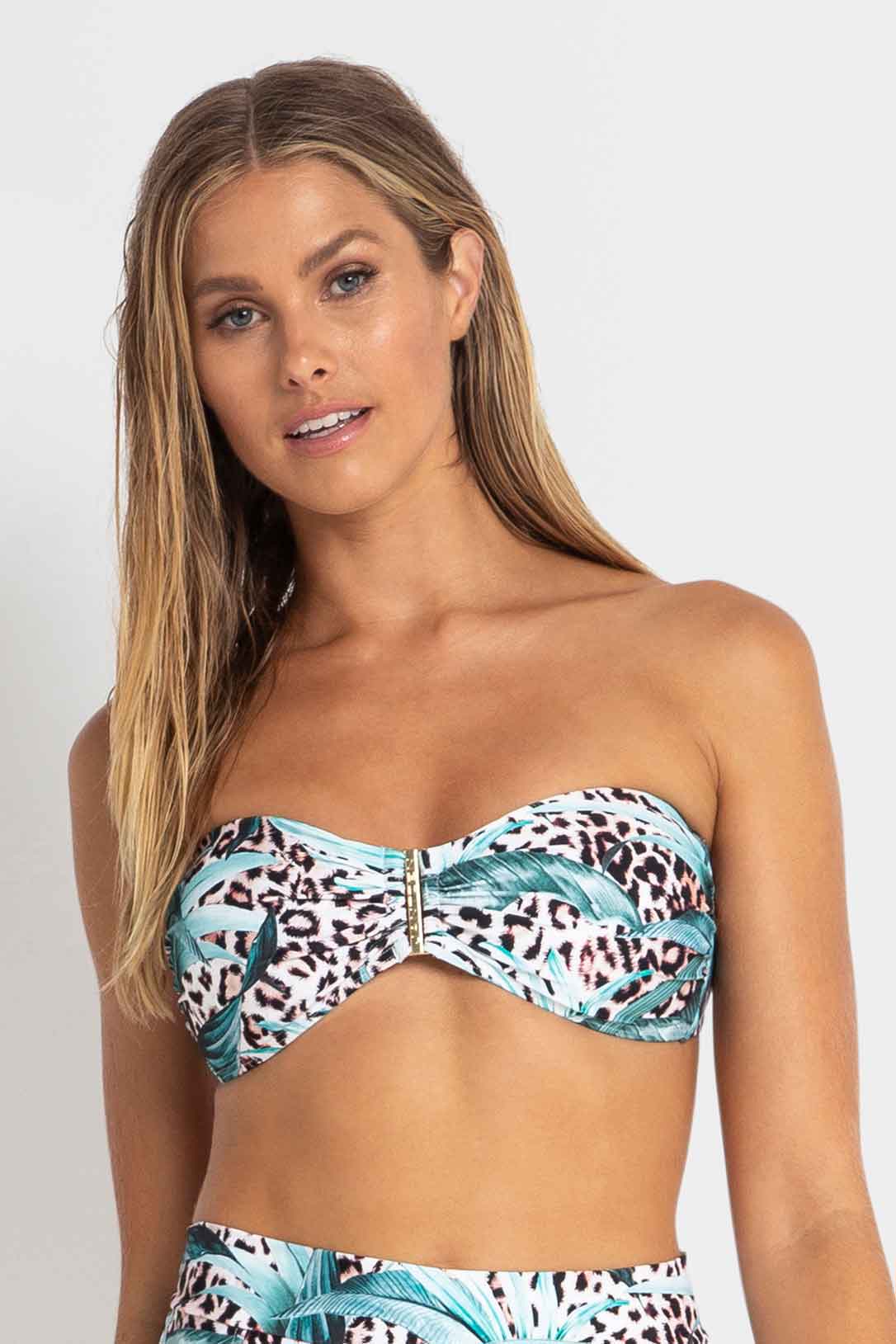Jantzen Bar Bandeau Bra - Island