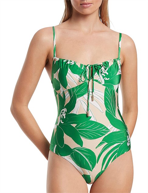 Jets Gathered Front One Piece - Floreale