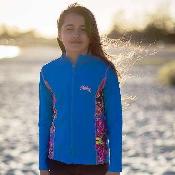 Radicool Kids Long Sleeve Rashie - Turquoise