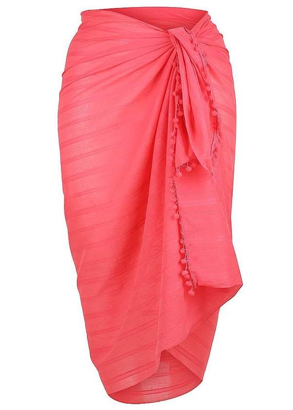 Capriosca Cotton Sarong - Pink