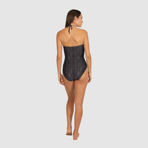 Baku Moulded Bandeau One Piece - Everglades