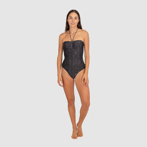 Baku Moulded Bandeau One Piece - Everglades