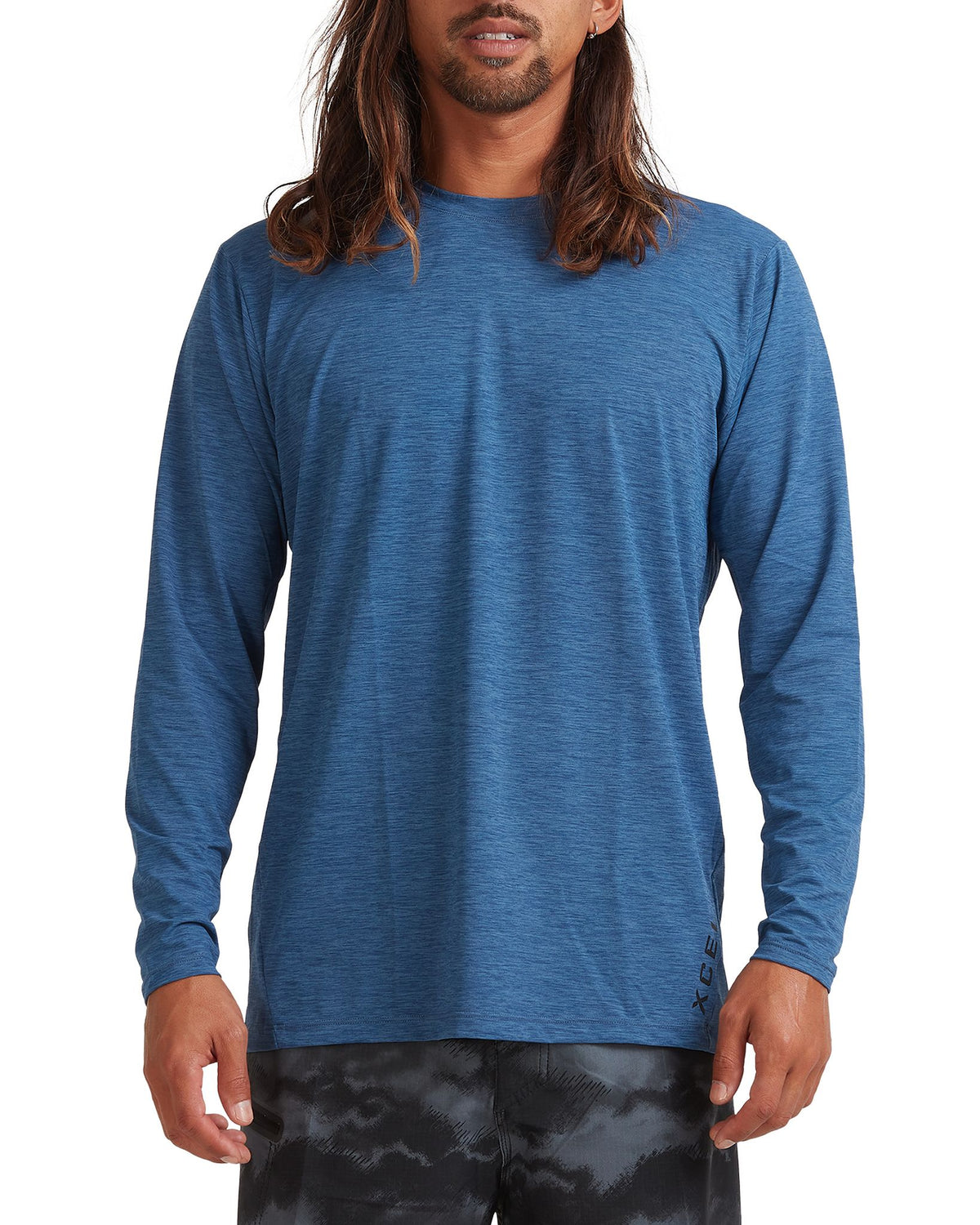 Xcel Mens Long Sleeve Heathered Ventx UV Rashvest