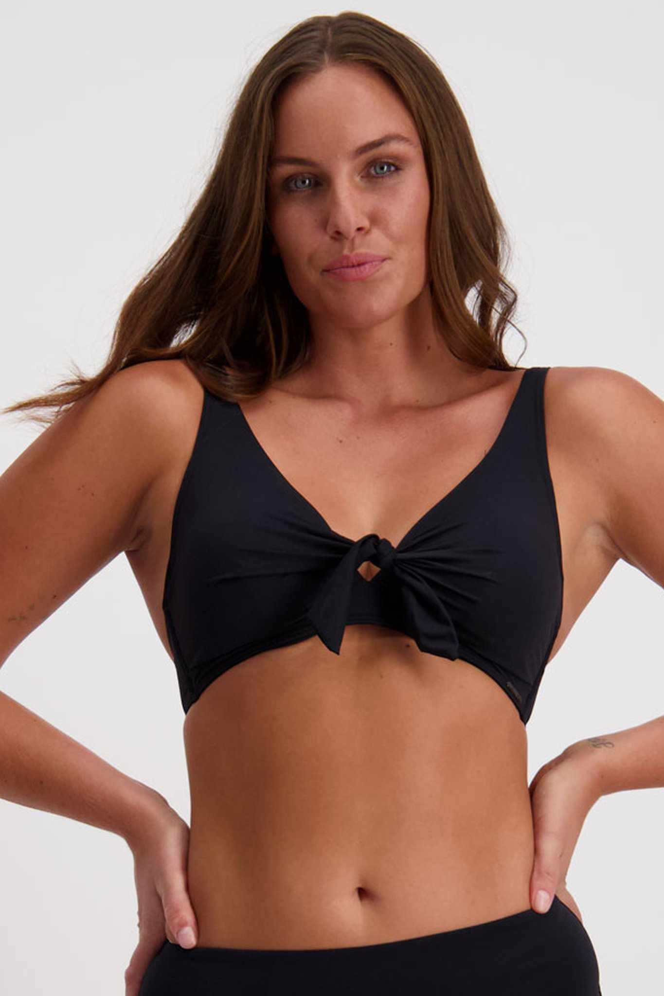Moontide DD/E Cup Underwire Tie Front Top - Contours