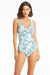 Sea Level Cross Front Multifit One Piece - Habitat