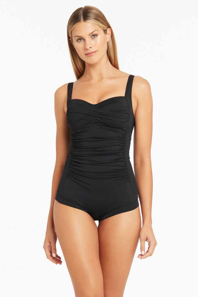 Sea Level Twist Front Multifit Boyleg One Piece - Eco Essentials