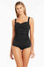 Sea Level Twist Front Multifit Boyleg One Piece - Eco Essentials