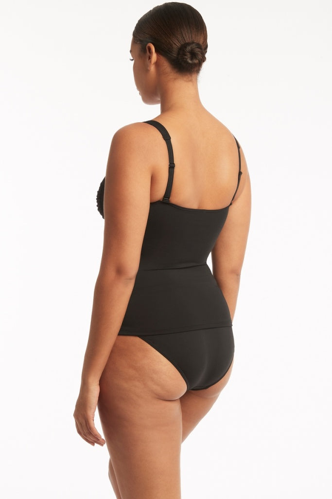 Sea Level Twist Front Multifit Singlet Top - Eco Essentials