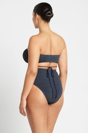 Bond-eye Margarita Bandeau - Navy Lurex