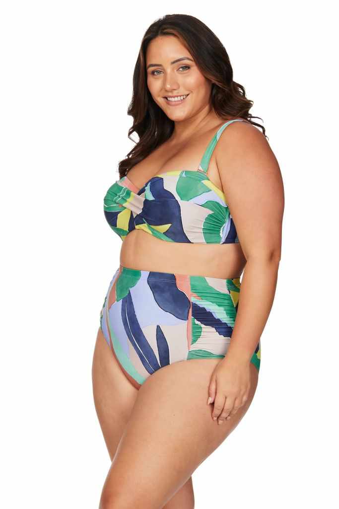 Bandeau swim top plus size shop