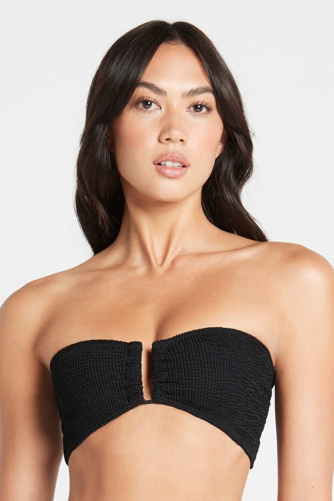 Bond-eye Blake Bandeau Top - Black Eco