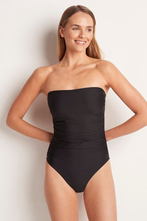 Monte & Lou Ruched Bandeau One Piece - Separates