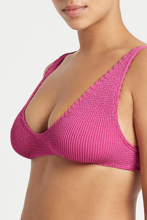 Bond-eye Scout Crop Top - Fuchsia Shimmer